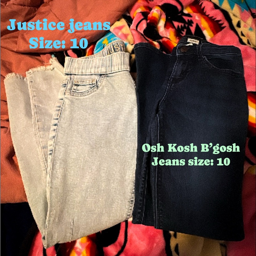 Justice and OshKosh B'gosh Jeans Bundle - Size 10